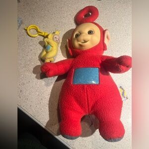 Red and Yellow Plush Toy Set